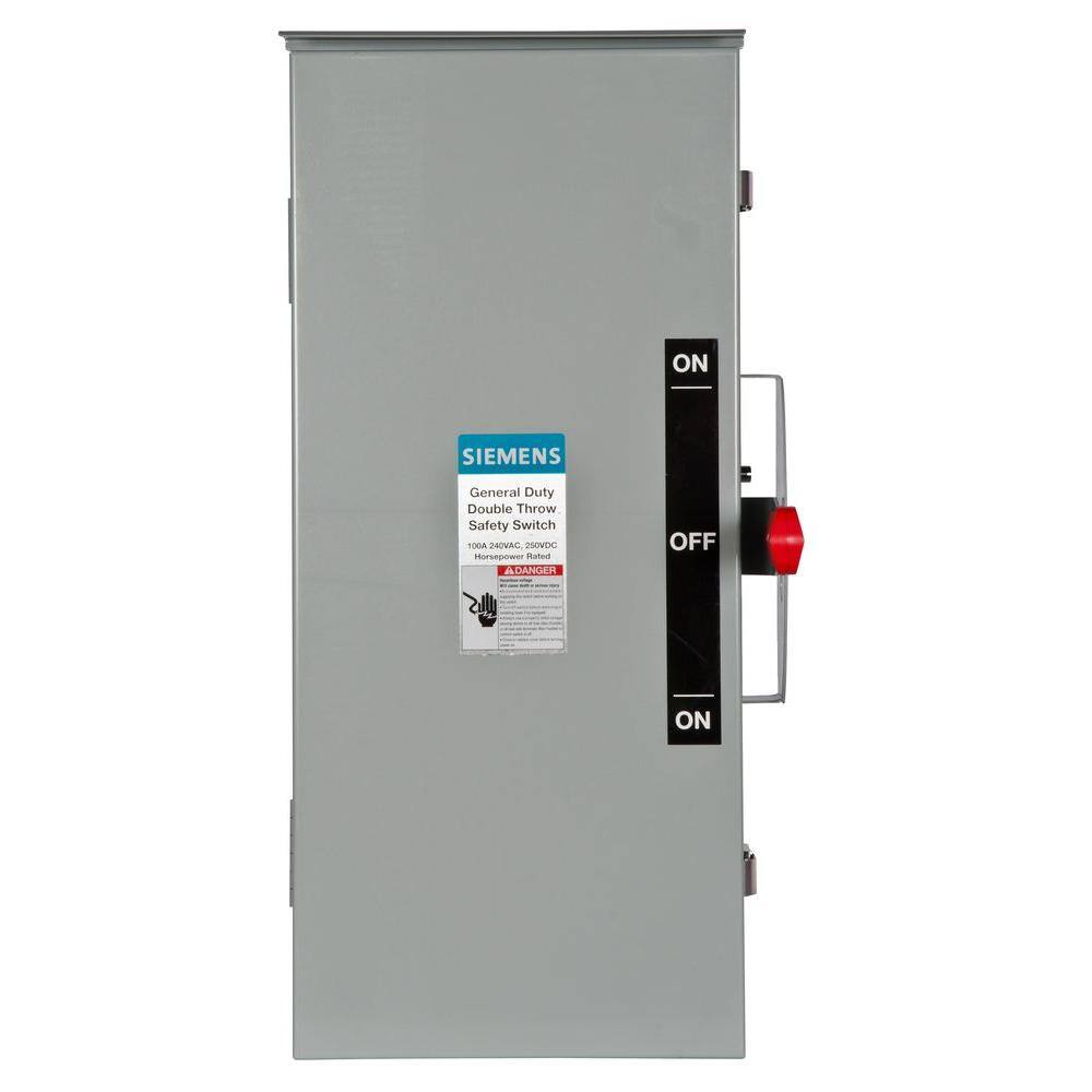 GE 100 Amp 240-Volt Non-Fused Emergency Power Transfer Switch Double-Throw 