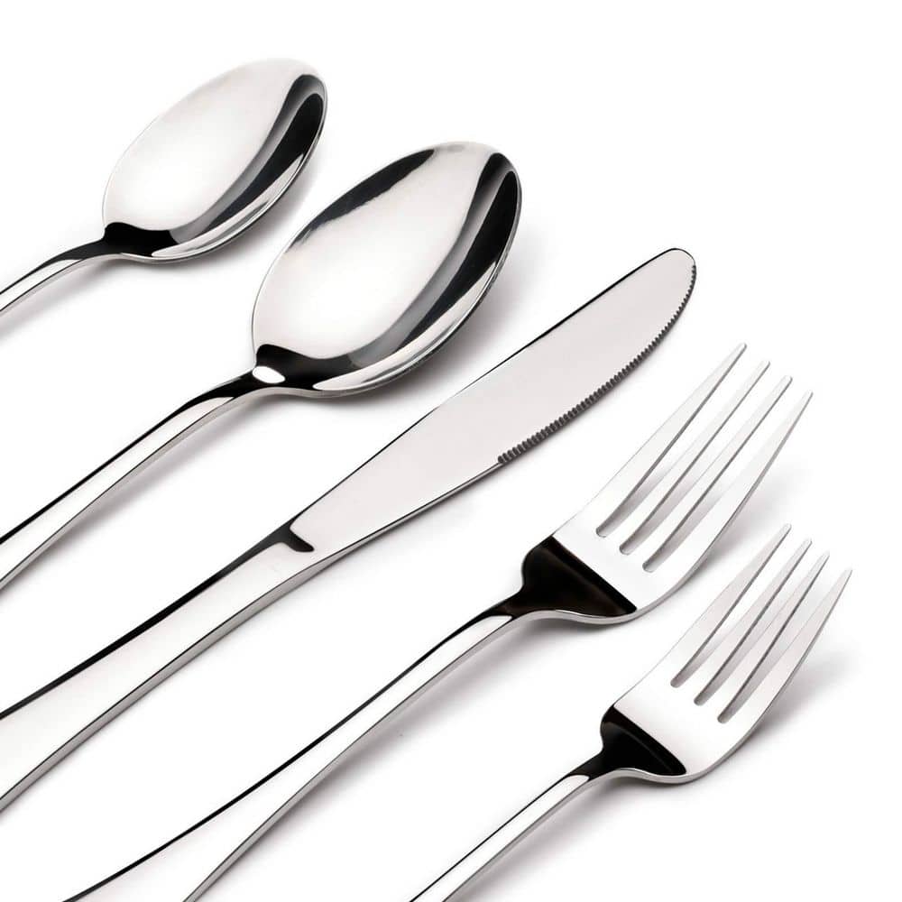 40-Piece Heavy Duty Stainless Steel Silverware Set for 8, Complete Cutlery Set with Steak Knives, Forks & Spoons price history on PriceWatchPro
