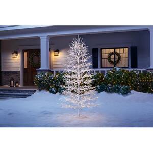 7 ft White Berry LED Christmas Tree