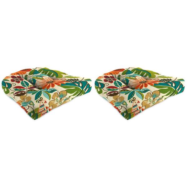 Jordan Manufacturing Lensing Outdoor Square Toss Pillows, Jungle, 16