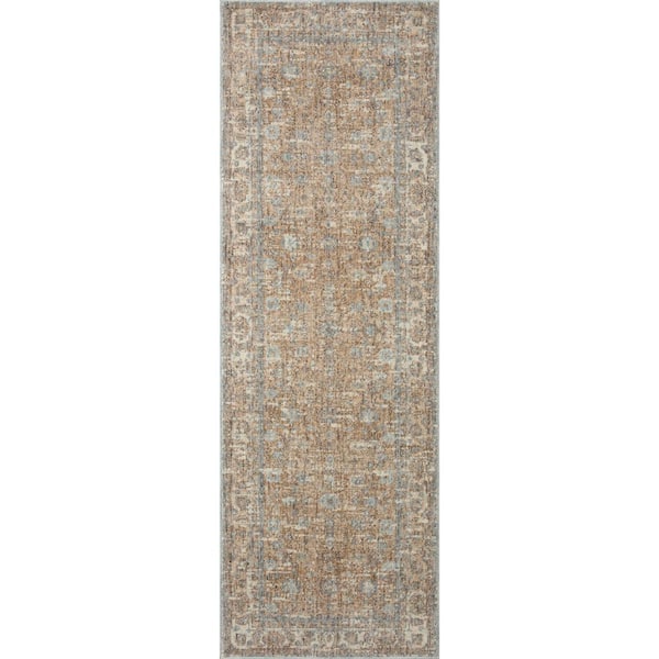 Angela Rose Blake 2 ft. 7 in. x 13 ft. Sand / Sky Transitional Runner Rug