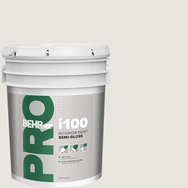 5 gal. #PR-W08 Ambience White Semi-Gloss Interior Paint
