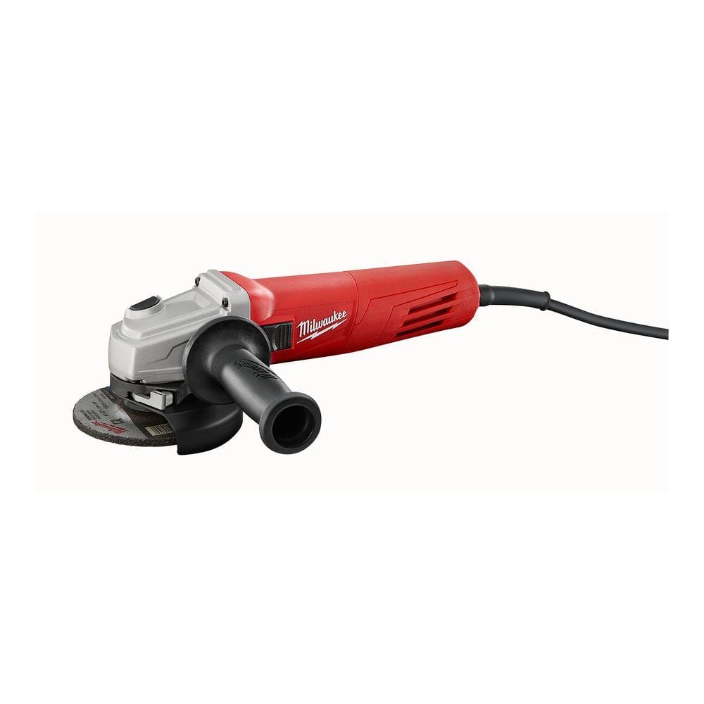 Milwaukee 11 Amp 4.5 in. Small Angle Grinder with Slide Lock-On Switch  6146-33 The Home Depot
