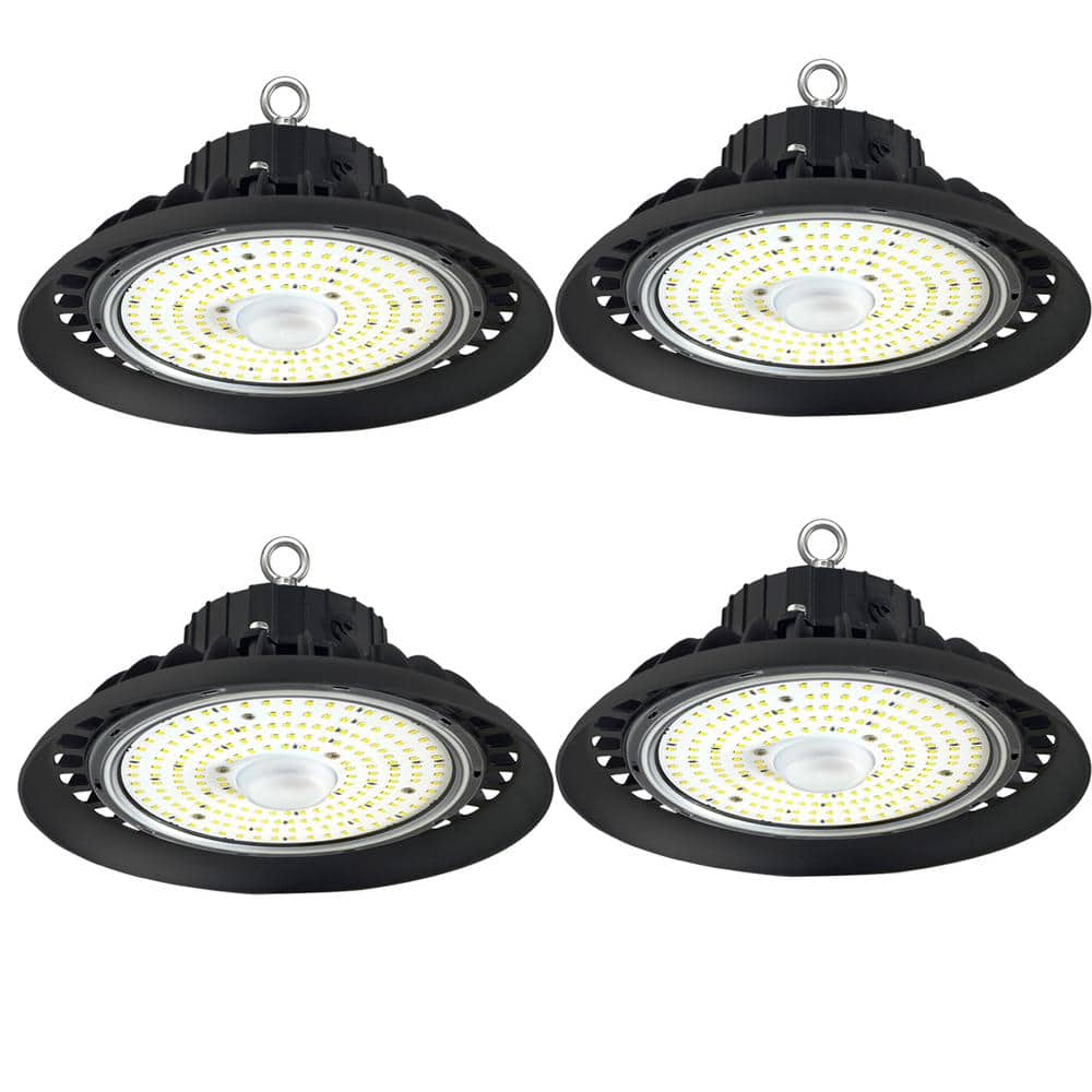 100W Integrated LED Dimmable Balck High Bay Light, 16000LM 5000K Daylight, Commercial UFO High Bay Light, IP65, (4Pack) price history on PriceWatchPro
