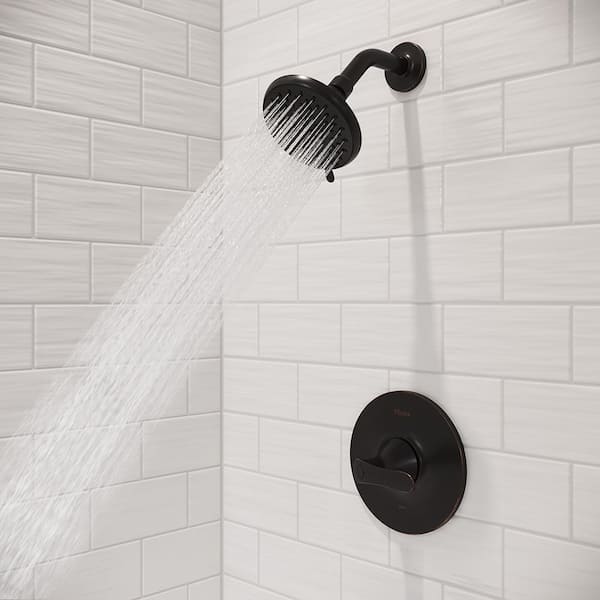 Weller Single Handle Shower Faucet Trim Kit in Tuscan Bronze (Valve Not Included)