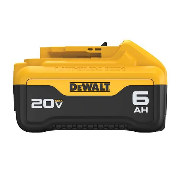 DEWALT 20V MAX Premium Lithium Ion 6.0Ah Battery Pack DCB206 The Home Depot