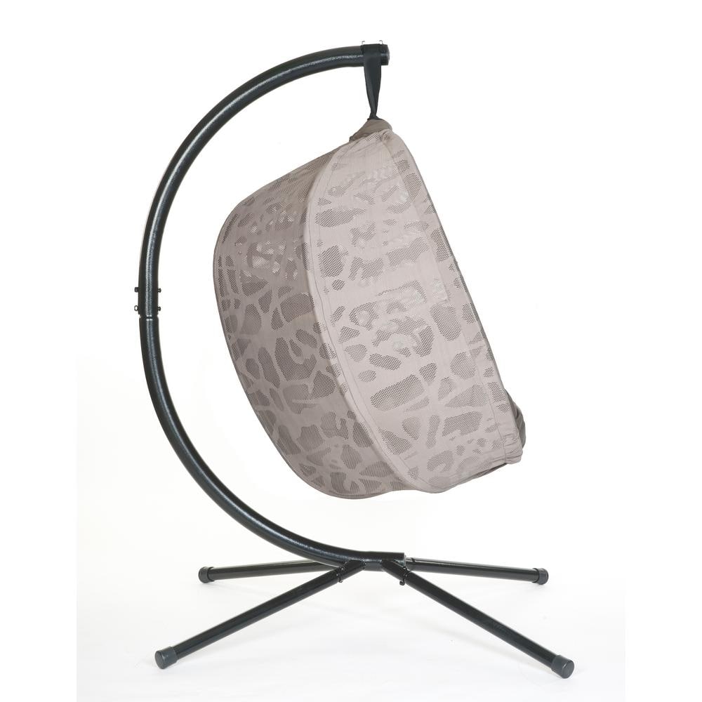 Spanish Gray Hanging Egg Chair with Cushions