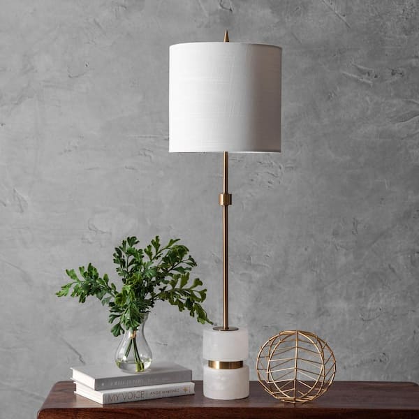 Charlotte 31 in. Bronze Contemporary Table Lamp, Dimmable