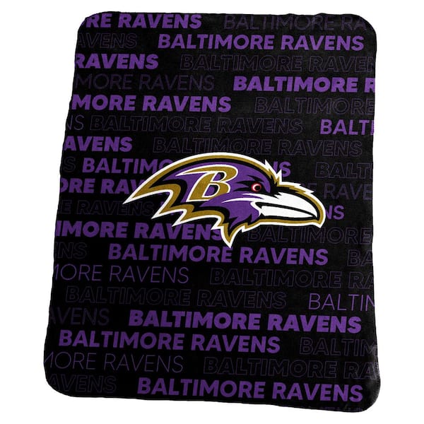 logobrands Baltimore Ravens Multi-Colored Classic Fleece Throw