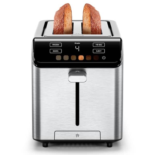 Chefman 850 W 2-Slice Stainless Steel Wide Slot Toaster