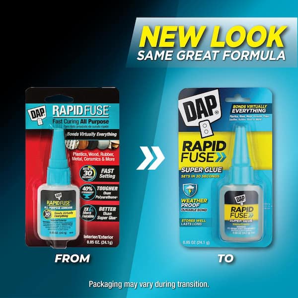 DAP Rapid Fuse High Strength Glue All Purpose Brush On 0.56 oz.