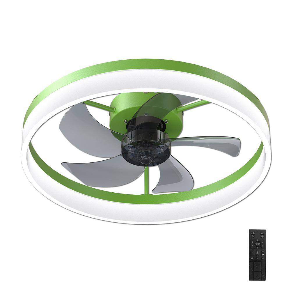 MODERN HABITAT Dusen 20 in. LED Indoor Green Ceiling Fan with Remote CFL-LM-2020-GR - The Home Depot