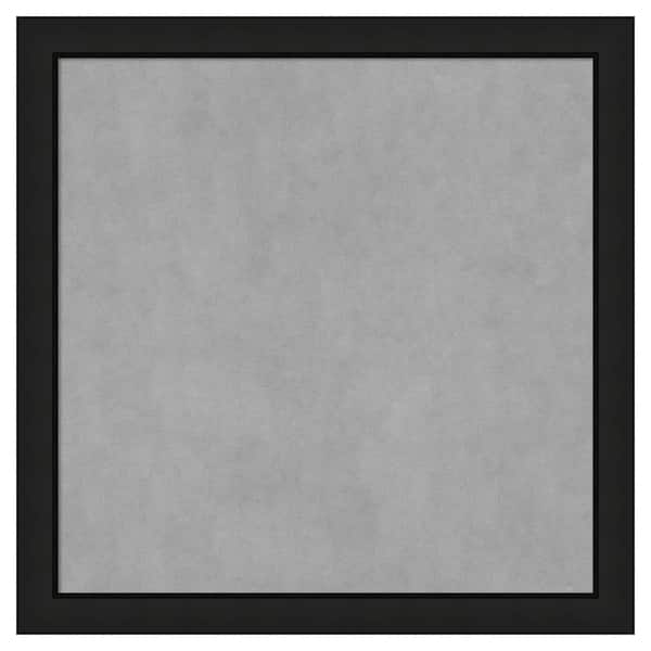 Amanti Art Midnight Black Narrow 27 in. x 27 in Framed Magnetic Board