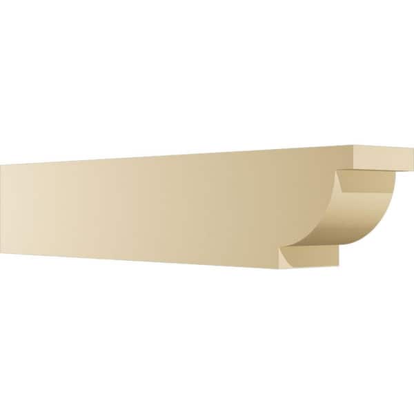 Ekena Millwork 6-in. W x 8-in. H x 42-in. L Standard Alpine Signature Urethane Rafter Tail, Primed Tan