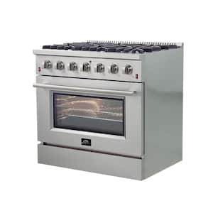 Galiano Professional 36 in. Freestanding Gas Range in Stainless Steel