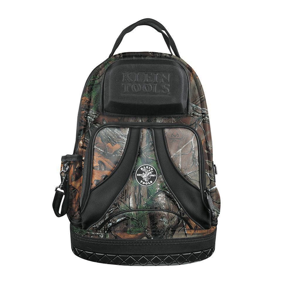 Klein Tools Tradesman Pro Tool Bag Backpack, 39 Pockets, Camo, 14-Inch  55421BP14CAMO The Home Depot