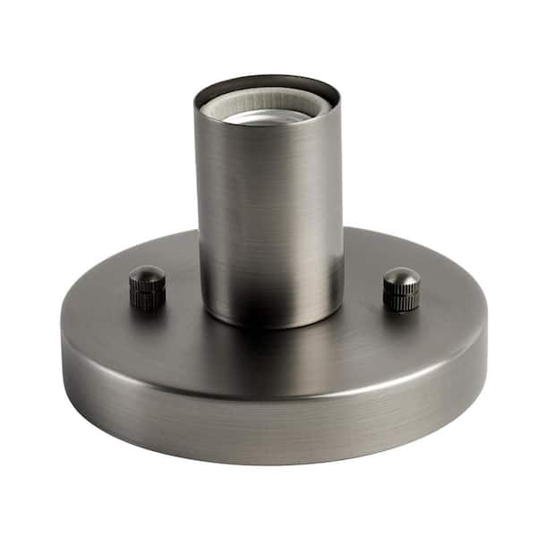 Ledpax Technology Prescott Brushed Nickel Steel Cylinder Sconce Light