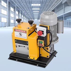 Wire Stripping Machine 0.079 in. to 0.79 in. OD Automatic Wire Strip Tool 4 Cutting Channel 5-Blade for Copper Recycling