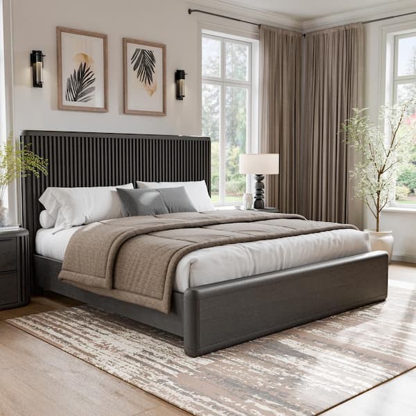 Furniture of America Brightwell Rustic Oak Brown Wood Frame Furniture of America Brightwell Rustic Oak Brown Wood Frame