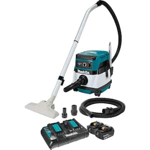18-Volt 5.0 Ah X2 LXT Lithium-Ion (36-Volt) Cordless/Corded 2.1 Gal. HEPA Filter Dry Dust Extractor/Vacuum Kit