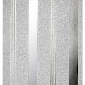 Collin Silver Bexley Stripe Matte Non-Pasted Strippable Wallpaper Sample