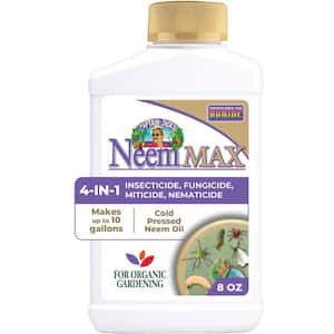 Captain Jack's Neem Max, 8 oz Concentrated Cold Pressed Neem Oil, Insecticide, Fungicide, Miticide and Nematicide