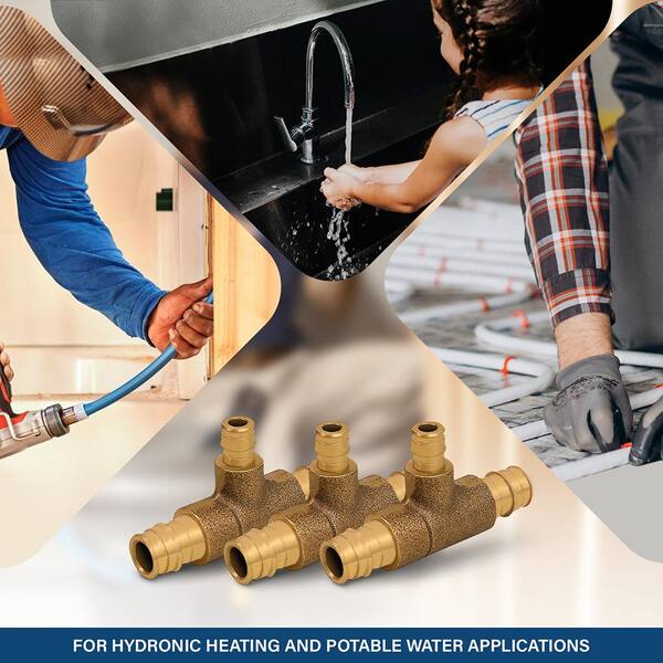 Pack Of 2) EFIELD Pex-A Full Flow Expansion Brass Fittings 3/4