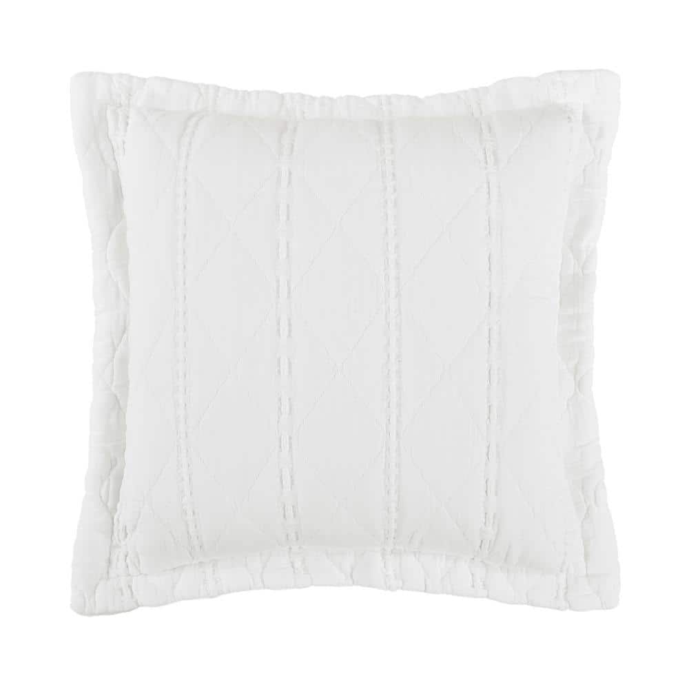 Pacifica Cotton 20 in. Square Decorative Throw Pillow Cover