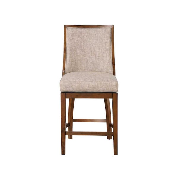 Home 2 Office Katherine 24 In Walnut High Back Wood 40 74 In Swivel   Walnut Home 2 Office Bar Stools Ho W13 00939a 64 600 