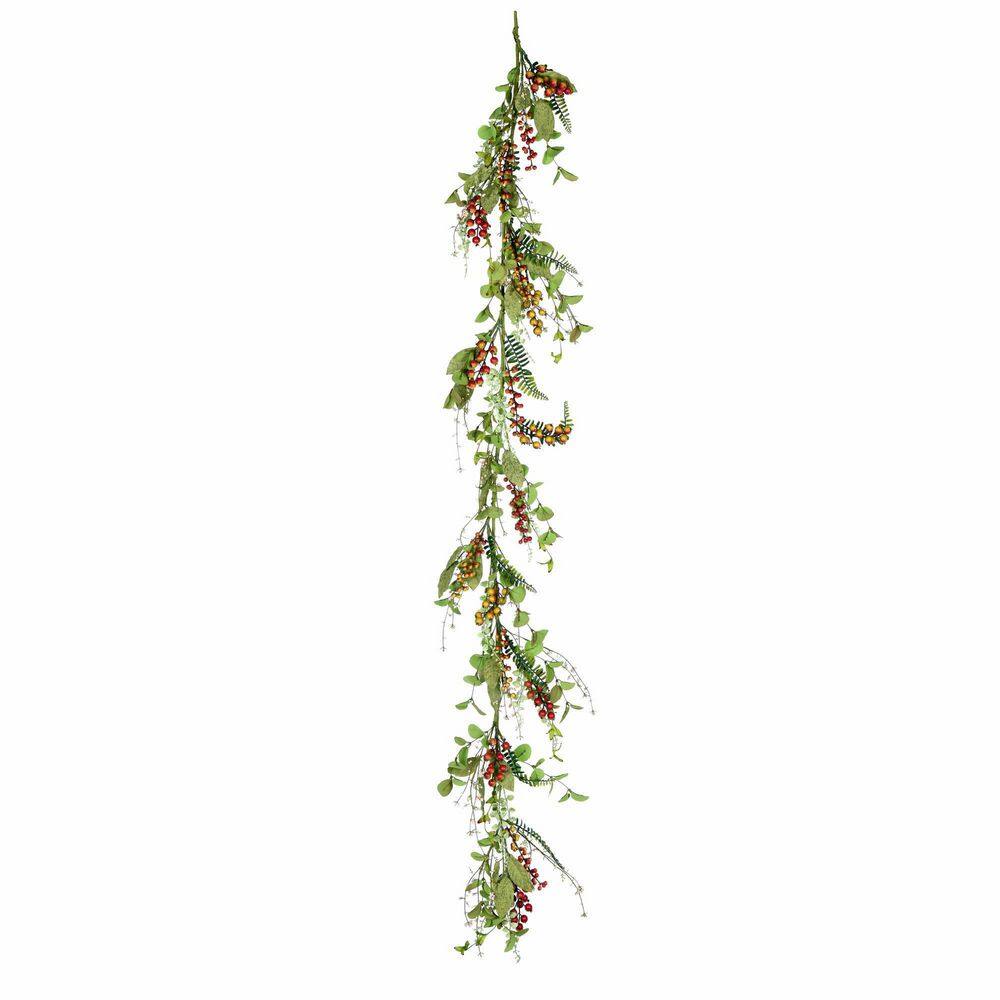 Vickerman 72 in. Artificial Mixed Flower Fall Garland.