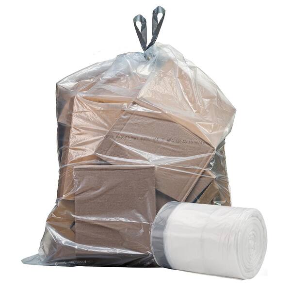 bag it Plastics Clear Recycling Bags Sacks Refuse Rubbish 64 Gauge Pack of 10 