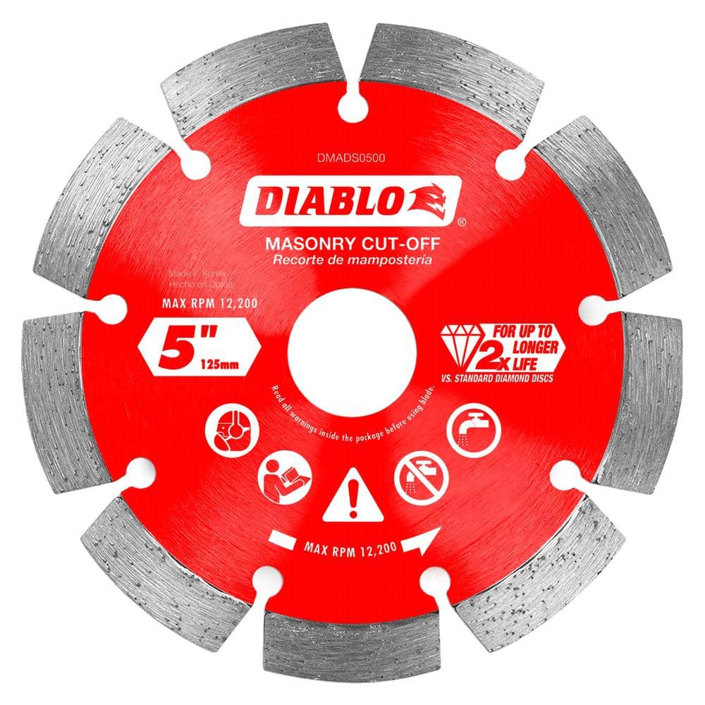 DIABLO 5 in. Diamond Segmented Cut-Off Discs for Masonry