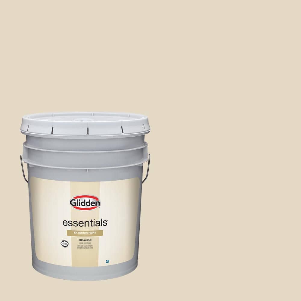 【庭のぬし】スモーキーホワイト　5本 Glidden Essentials 5 gal. PPG1085-2 Bone White Semi-Gloss Exterior