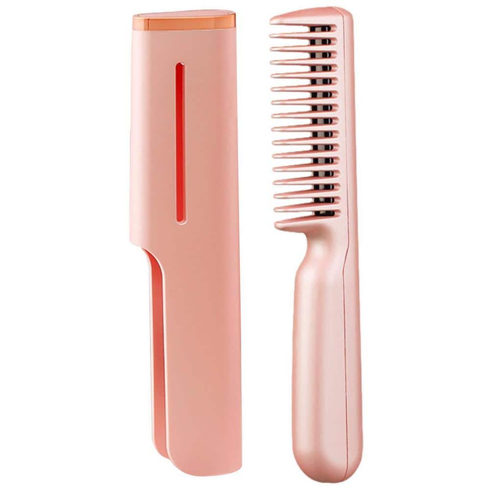 6.7 in. x 0.78 in. x 0.78 in. Personal Care Hair Straightener in Pink Finis