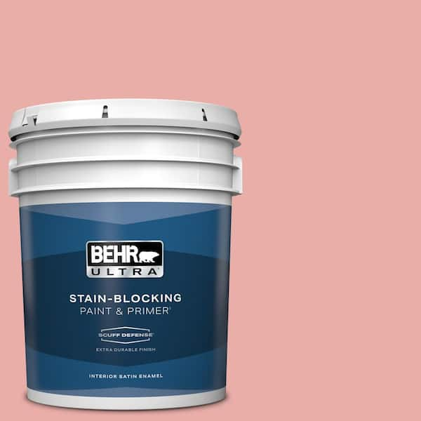 BEHR ULTRA 5 gal. #M160-3 Sweet Tart Extra Durable Satin Enamel Interior Paint & Primer