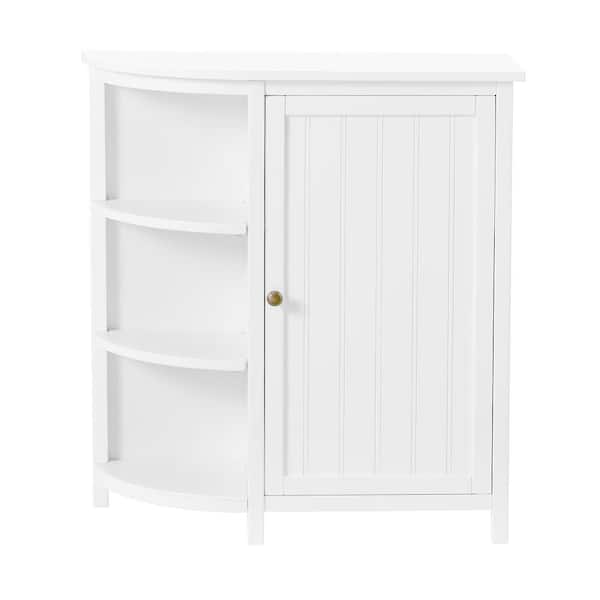 Alaterre Furniture 27-in x 28-in x 10-in White Wood Freestanding Linen Cabinet