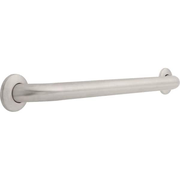 Delta 1-1/2 in. x 24 in. Concealed Mounting Grab Bar in Stainless