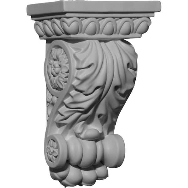 Ekena Millwork 5 in. x 3-5/8 in. x 8-3/8 in. Polyurethane Attica Corbel