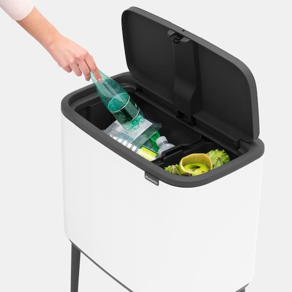 Poubelle Brabantia Touch Bin – 40 Litres, Blanc, Couvercle Tactile, Neuf Sous Emballage