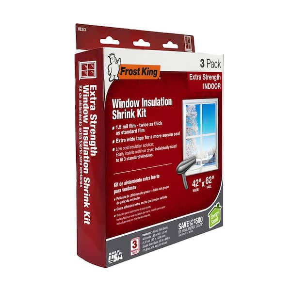 Wellco 63 in. x 63 in. Indoor Window Insulation Kit for Winter Keep Cold  Out WIK6363T - The Home Depot