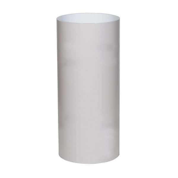 24 in. x 50 ft. Silver Ash over White Aluminum Trim Coil