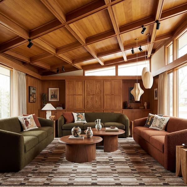 Willa 5 ft. x 8 ft. Brown/Beige Geometric Area Rug