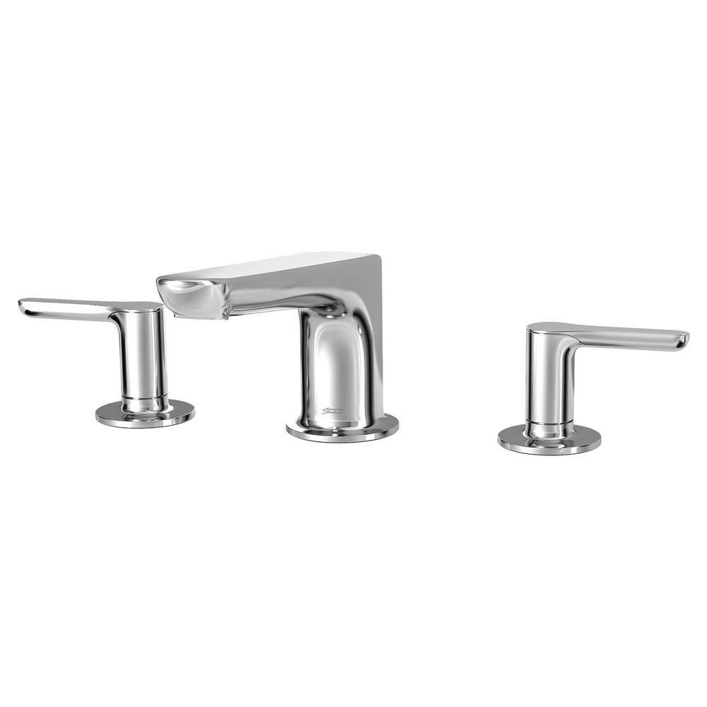 Polished Chrome 2-Handle Deck Roman Tub Faucet