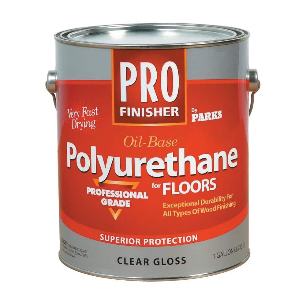 Rust-Oleum Parks Pro Finisher 1 gal. Clear Gloss 450 VOC Oil-Based Interior  Polyurethane for Floors 130513 - The Home Depot