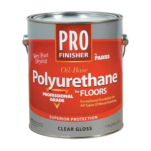 Rust-Oleum Parks Pro Finisher 1 gal. Clear Gloss 450 VOC Oil-Based Interior Polyurethane for Floors (Case of 4)