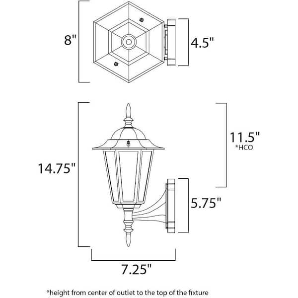 Builder Cast 1-Light Black Outdoor Wall Lantern Sconce