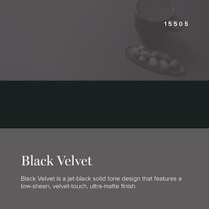 3 in. x 5 in. Laminate Sheet Sample in Black Velvet with Traceless Finish