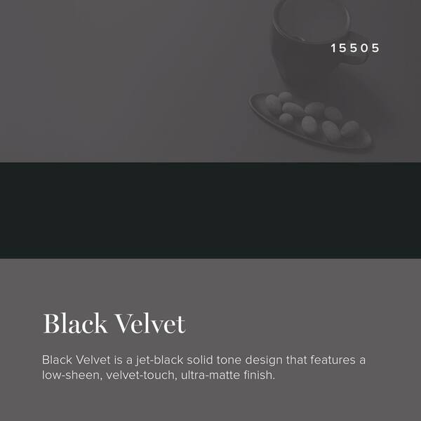3 in. x 5 in. Laminate Sheet Sample in Black Velvet with Traceless Finish