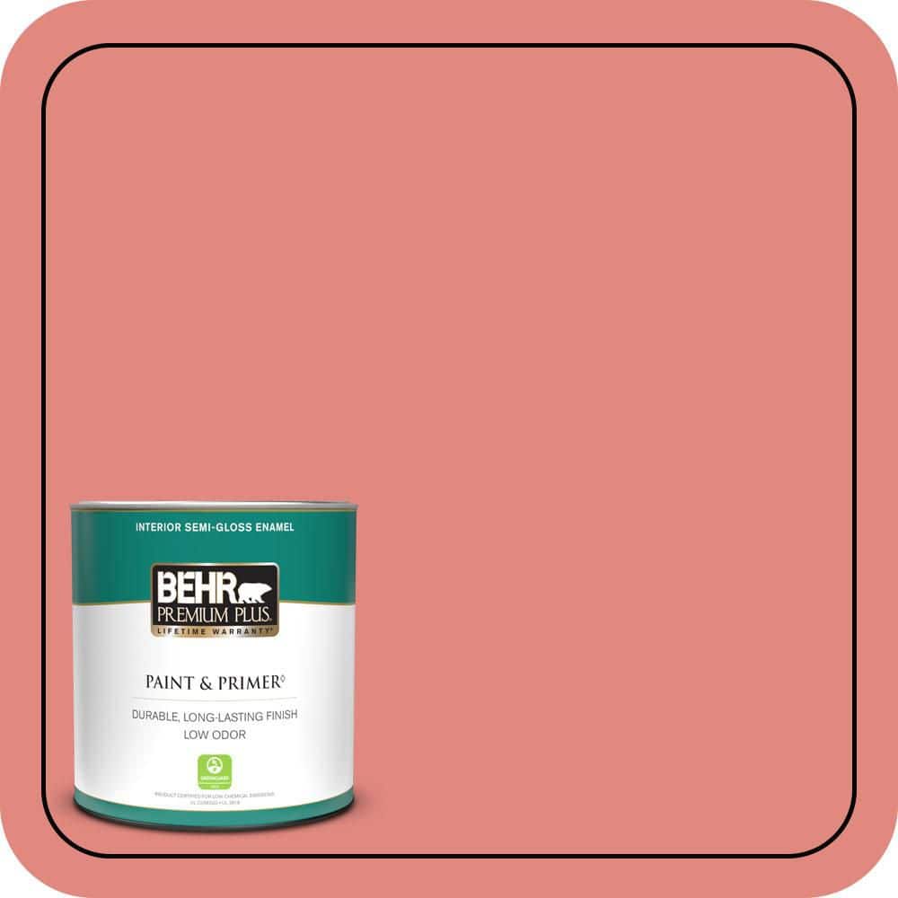 1 qt. #170D-5 Mellow Coral Semi-Gloss Enamel Low Odor Interior Paint & Primer price history on PriceWatchPro