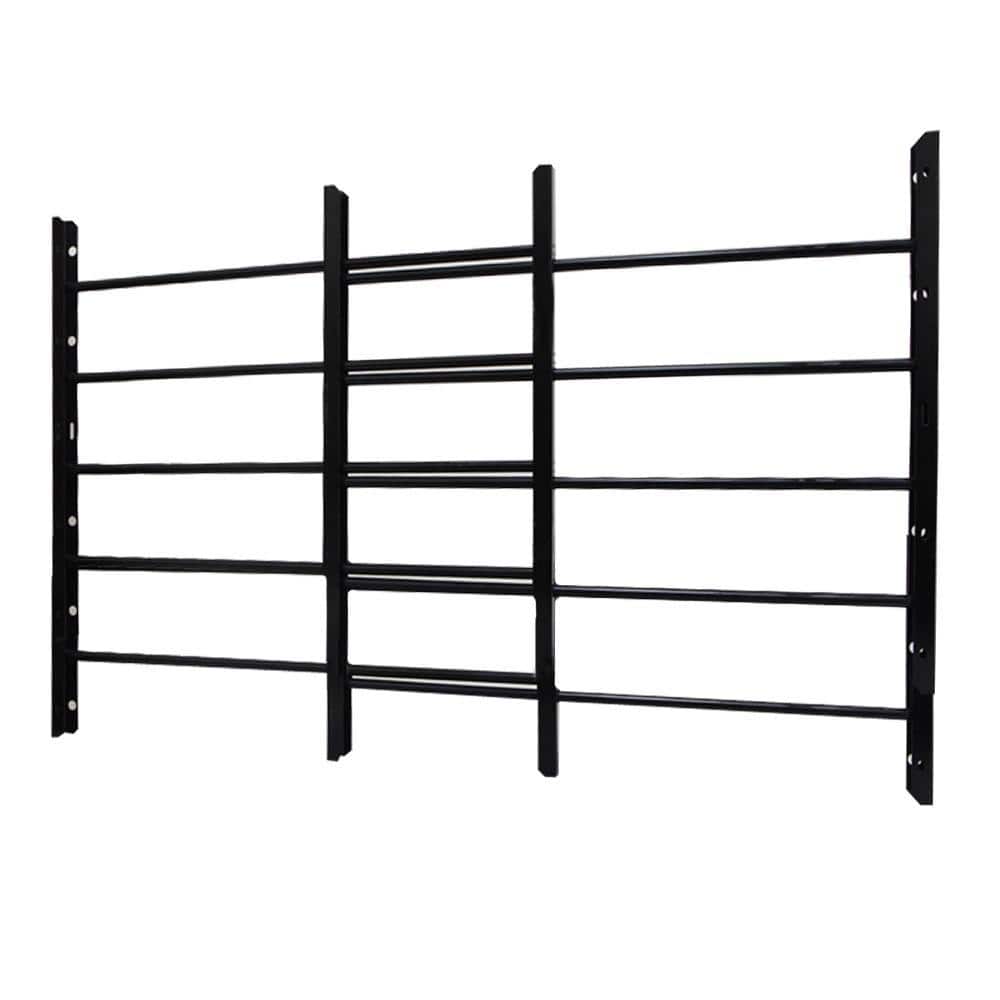 5-Bar Adjustable 22-3/4 in. to 38-1/2 in. Horizontal Fixed Black Window Security Guard price history on PriceWatchPro